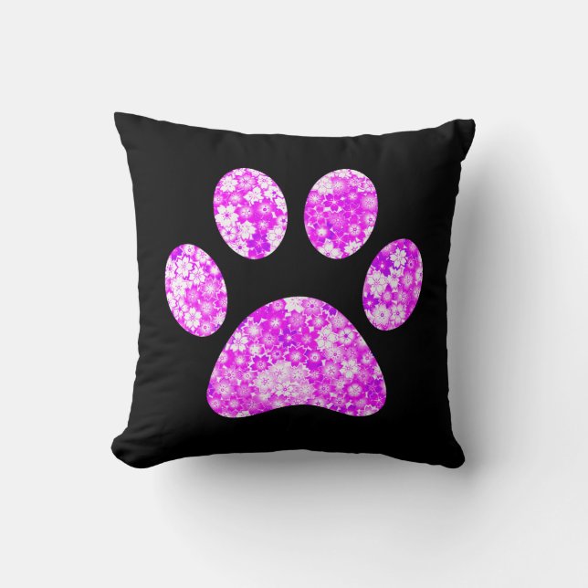 Paw Print Kissen (Vorderseite)