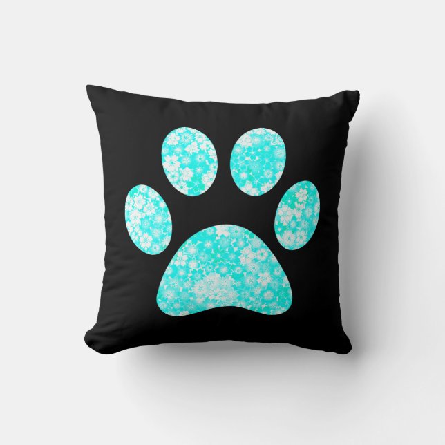Paw Print Kissen (Vorderseite)
