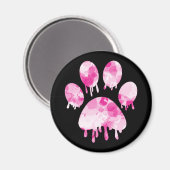 Paw Print Magnet (Vorderseite/Rückseite)