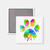 Paw Print Magnet (Vorderseite/Rückseite)