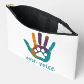 Paw Print One Voice Accessoire Travel Pouch Zubehörtasche (Offen)
