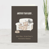 Paw Print Pattern Birthday Card Karte (Vorderseite)