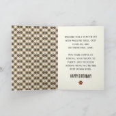 Paw Print Pattern Birthday Card Karte (Innenseite)