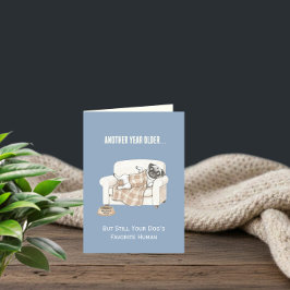 Paw Print Pattern Birthday Card Karte