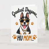 Paw Print Pattern Cool Canine Card Karte (Vorderseite)