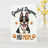 Paw Print Pattern Cool Canine Card Karte (Gelbe Blume)