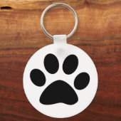 Paw Print Pattern Dog Mom Dad Christmas Favor Gift Schlüsselanhänger (Rückseite)