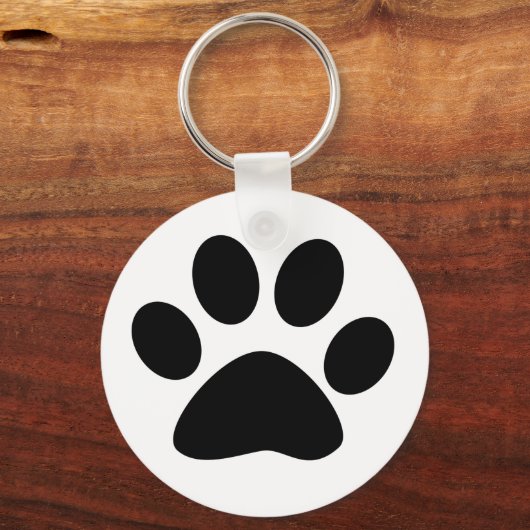 Paw Print Pattern Dog Mom Dad Christmas Favor Gift Schlüsselanhänger (Vorderseite)
