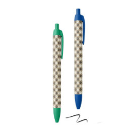 Paw Print Pattern Earthy Sand Kugelschreiber