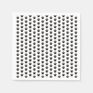 Paw Print Pattern Napkins Serviette