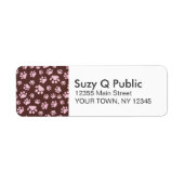 Paw Print Personal Address Labels (Vorne)