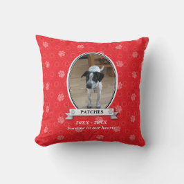 Paw Print Pet Memorial American MoJo Pillow Kissen