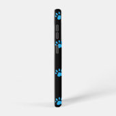 Paw Print Phone Case (Schwarz & Blau) Samsung Galaxy Hülle (Rechte Seite)
