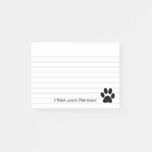 Paw Print Post-it Klebezettel