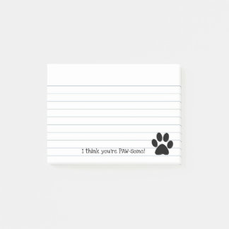 Paw Print Post-it Klebezettel