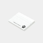 Paw Print Post-it Klebezettel (angewinkelt)