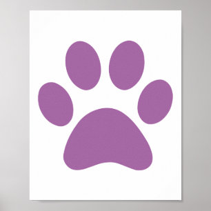 Paw Print Poster
