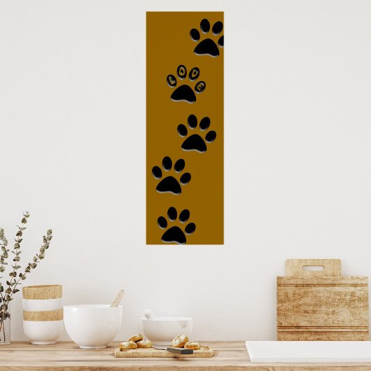 Paw Print Poster (Küche)