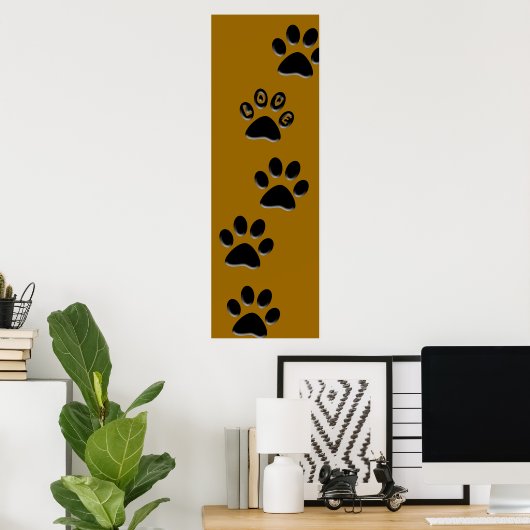Paw Print Poster (Heimbüro)