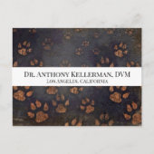 Paw Print Postkarte (Vorderseite)