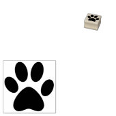 Paw Print Right Pet Cat Dog einfach klein Gummistempel (Stempel)