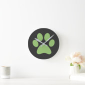 Paw Print    Runde Wanduhr (Zuhause)