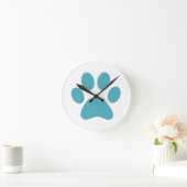 Paw Print                    Runde Wanduhr (Zuhause)
