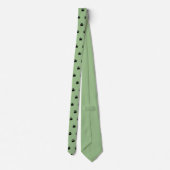 Paw Print Sage Neck Tie Krawatte (Rückseite)