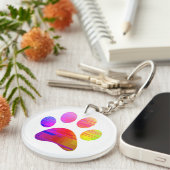 Paw Print Schlüsselanhänger (Vorderseite rechts)