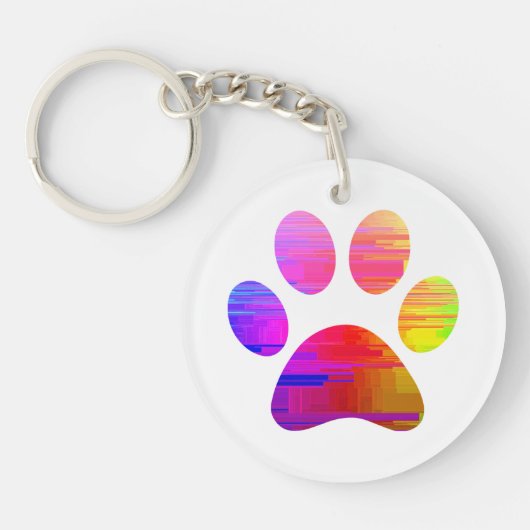 Paw Print Schlüsselanhänger (Vorderseite)