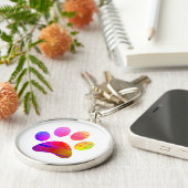 Paw Print Schlüsselanhänger (Seite)