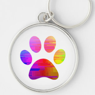 Paw Print Schlüsselanhänger