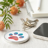 Paw Print Schlüsselanhänger (Seite)