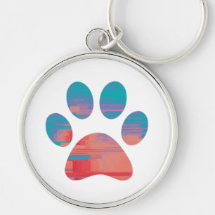 Paw Print Schlüsselanhänger