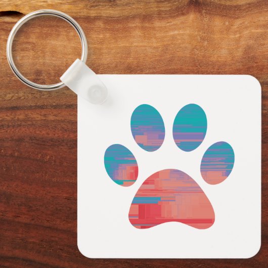 Paw Print Schlüsselanhänger (Vorderseite)
