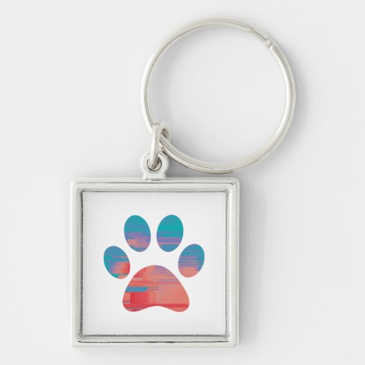 Paw Print Schlüsselanhänger (Vorne)