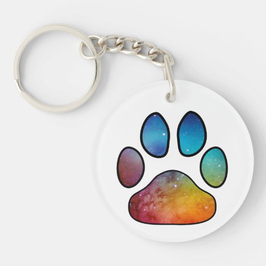 Paw Print Schlüsselanhänger (Vorderseite)