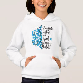 Paw Print Snowflake Doggy Kisses Hoodie