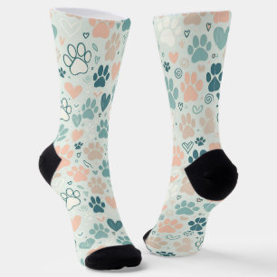 Paw Print Socken - Stilvoll für Heimtiere