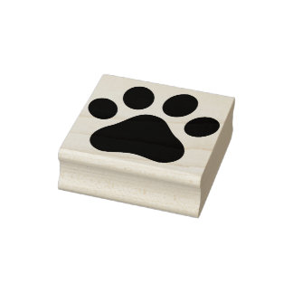 Paw Print Stamp Pad Gummistempel