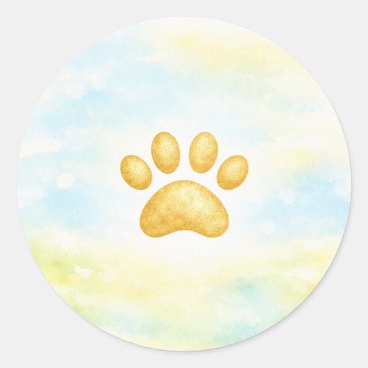 Paw Print Sticker (Vorderseite)