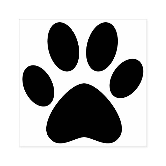 Paw Print Verlassen Tier Katze Hund einfach groß Gummistempel (Prägung)