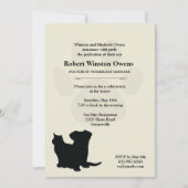 Paw Print Veterinary Abschluss Einladung (Vorderseite)