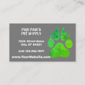 Paw Print Visitenkarte (Vorderseite)
