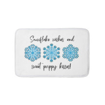 Paw Print Winter Snowflake