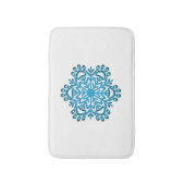 Paw Print Winter Snowflake Badematte (Vorderseite Vertikal)