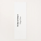 Paw Print YOGA MAT Yogamatte (Rückseite)