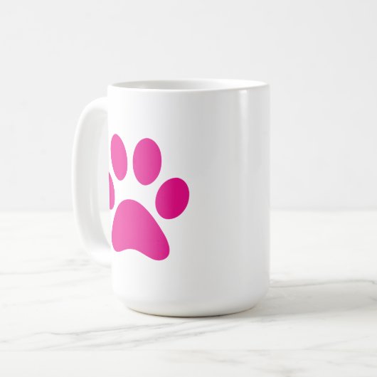 Paw      PrintCoffee-Tasse Kaffeetasse (Vorderseite Links)