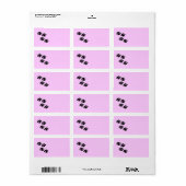 Paw Prints Adressaufkleber (Vorne)