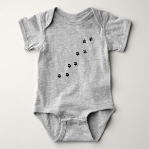 Paw Prints Baby Strampler